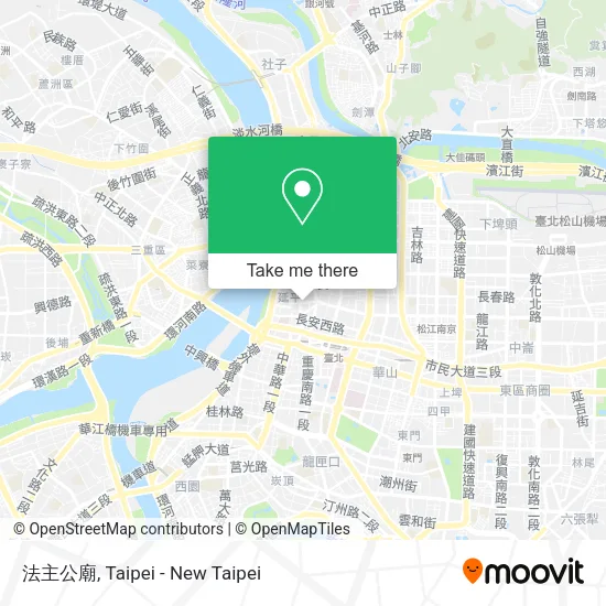 法主公廟 map