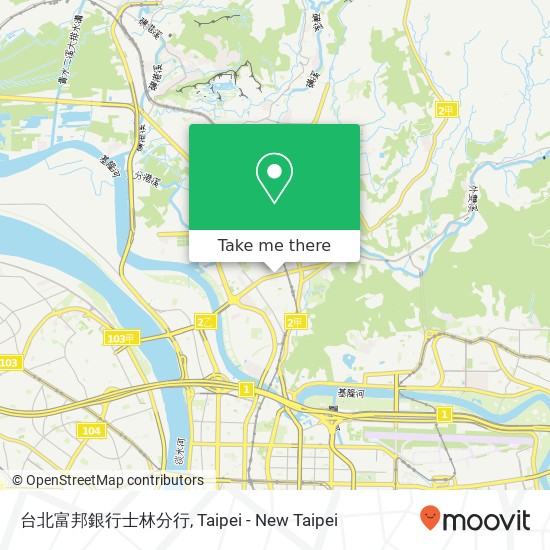 台北富邦銀行士林分行 map