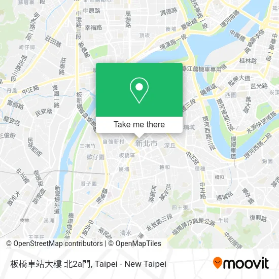 板橋車站大樓 北2a門地圖