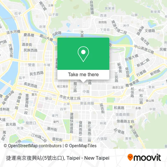 捷運南京復興站(5號出口)地圖