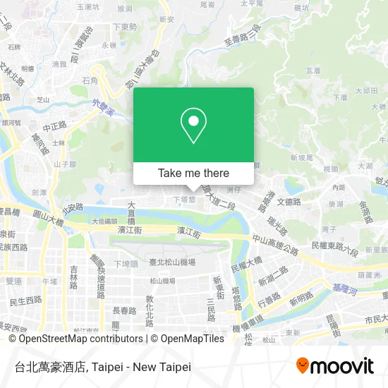 台北萬豪酒店地圖