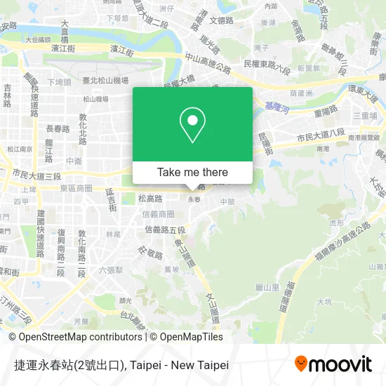 捷運永春站(2號出口) map