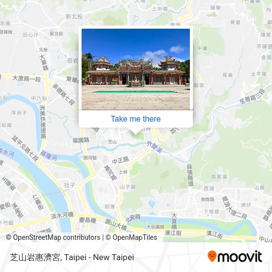 芝山岩惠濟宮地圖