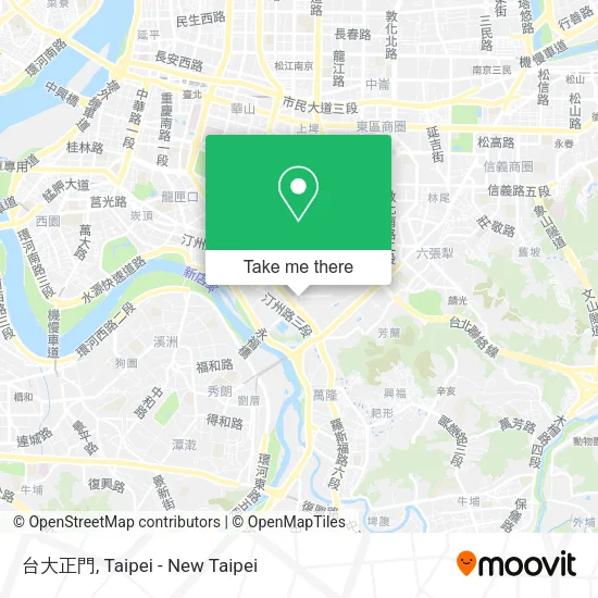 台大正門 map