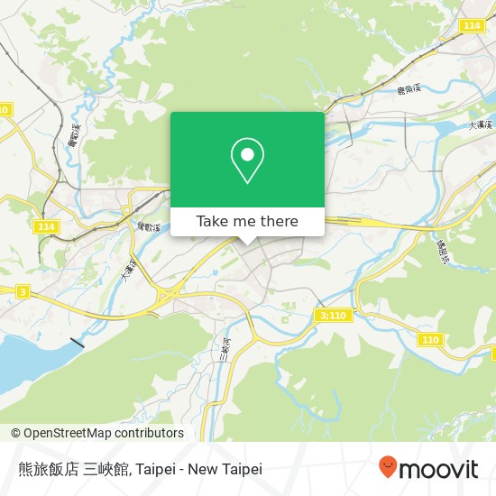 熊旅飯店 三峽館 map