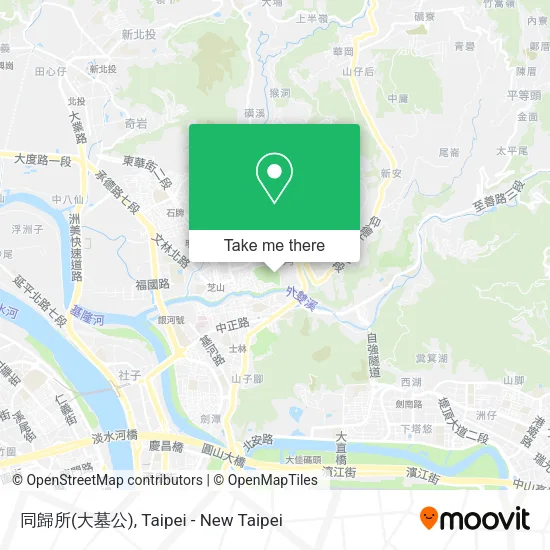 同歸所(大墓公)地圖