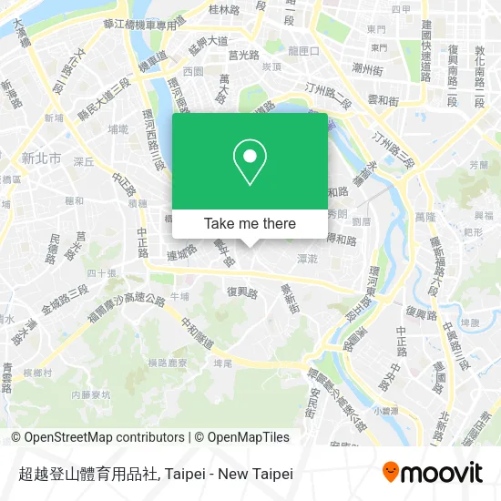超越登山體育用品社地圖