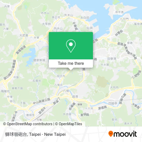 獅球嶺砲台 map