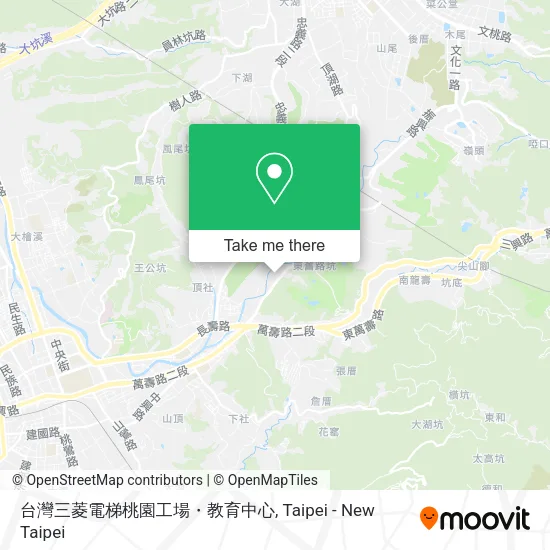 台灣三菱電梯桃園工場・教育中心地圖