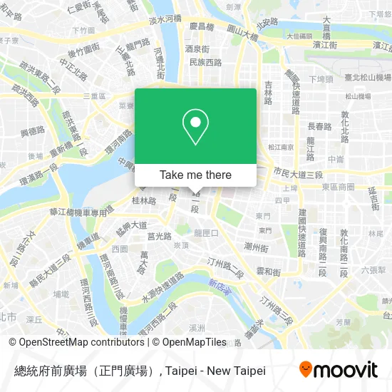 總統府前廣場（正門廣場）地圖