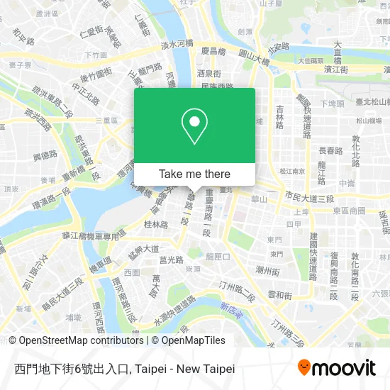 西門地下街6號出入口 map