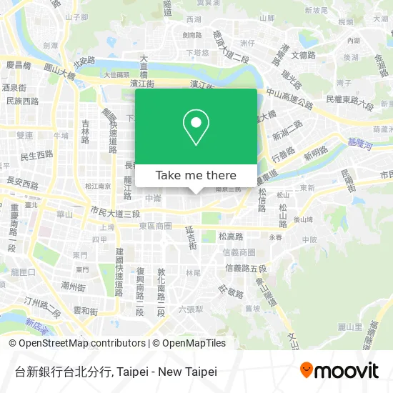 台新銀行台北分行 map