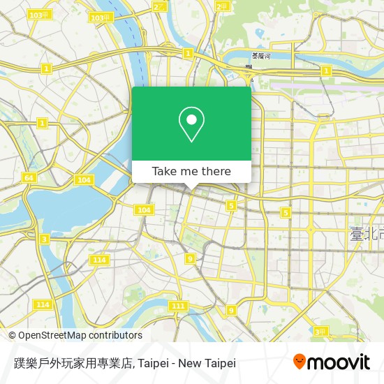 蹼樂戶外玩家用專業店 map