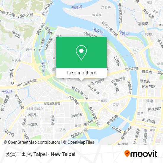 愛買三重店 map