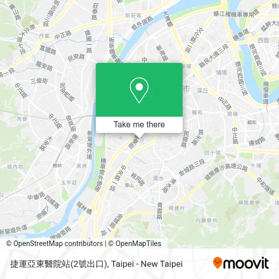 捷運亞東醫院站(2號出口) map