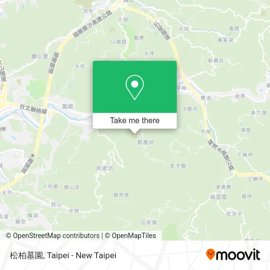 松柏墓園 map