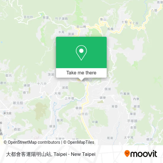 大都會客運陽明山站 map