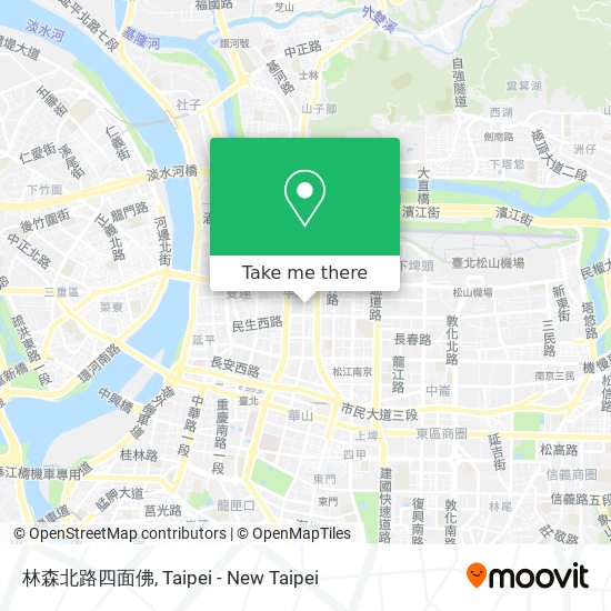 林森北路四面佛 map