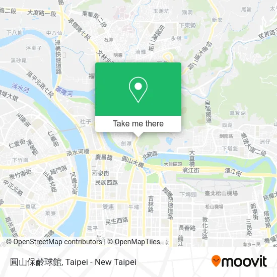 圓山保齡球館地圖