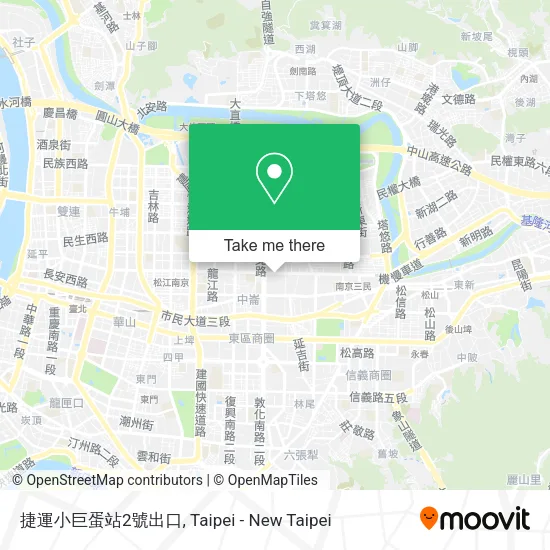 捷運小巨蛋站2號出口地圖