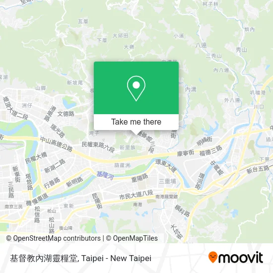 基督教內湖靈糧堂地圖