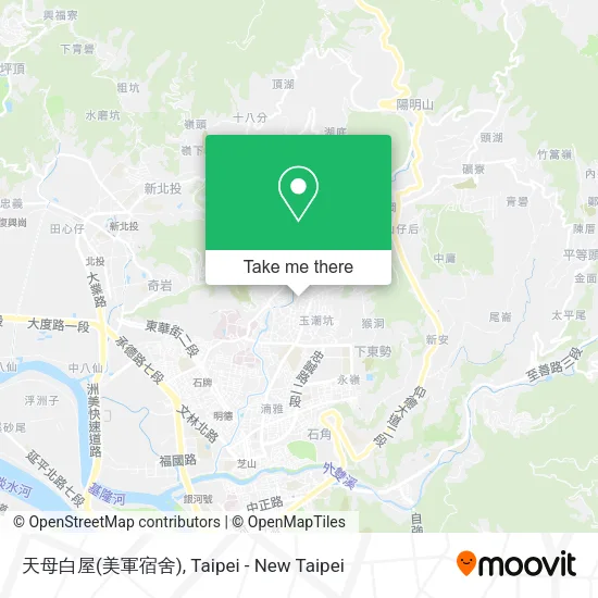 天母白屋(美軍宿舍)地圖