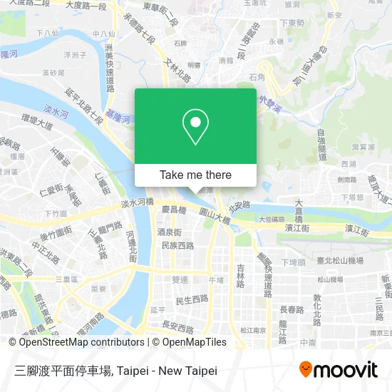 三腳渡平面停車場 map