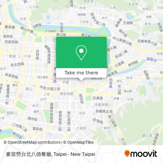 麥當勞台北八德餐廳 map