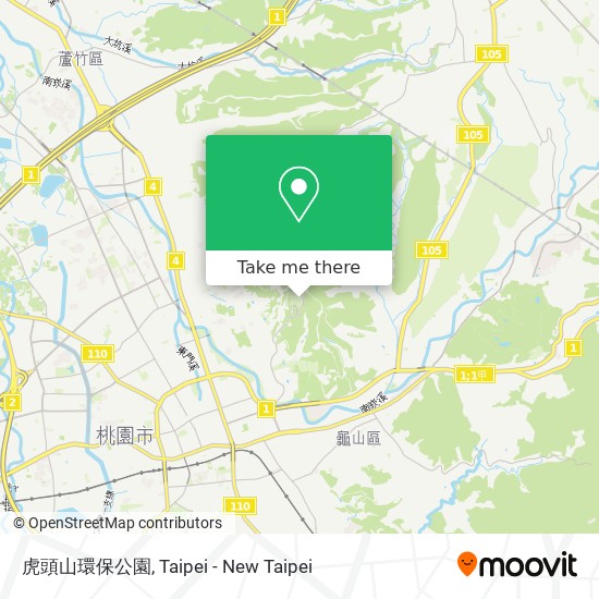 虎頭山環保公園地圖