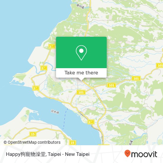 Happy狗寵物澡堂 map