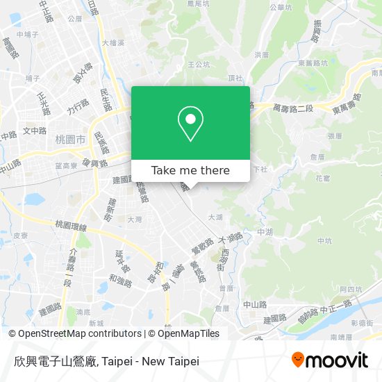 欣興電子山鶯廠 map