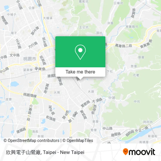 欣興電子山鶯廠地圖