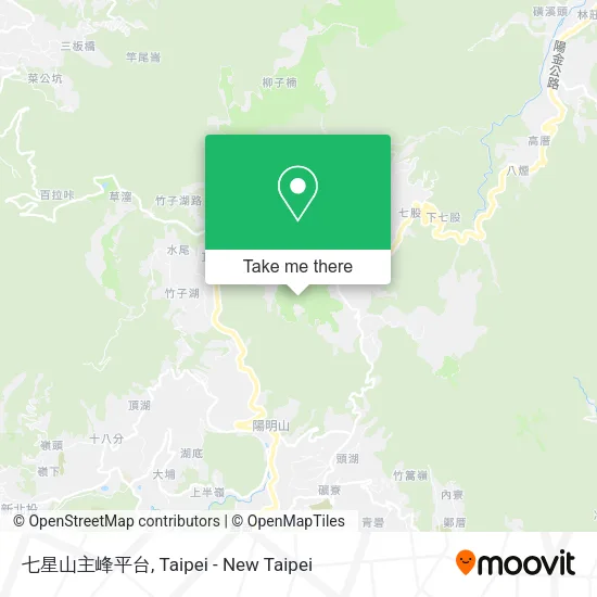 七星山主峰平台 map
