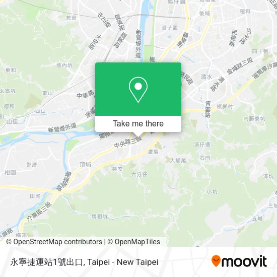 永寧捷運站1號出口地圖