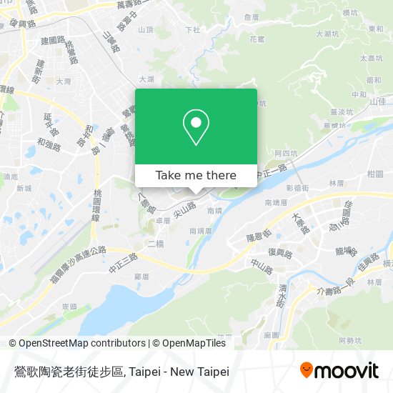 鶯歌陶瓷老街徒步區 map