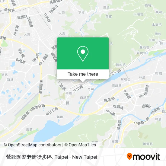鶯歌陶瓷老街徒步區地圖