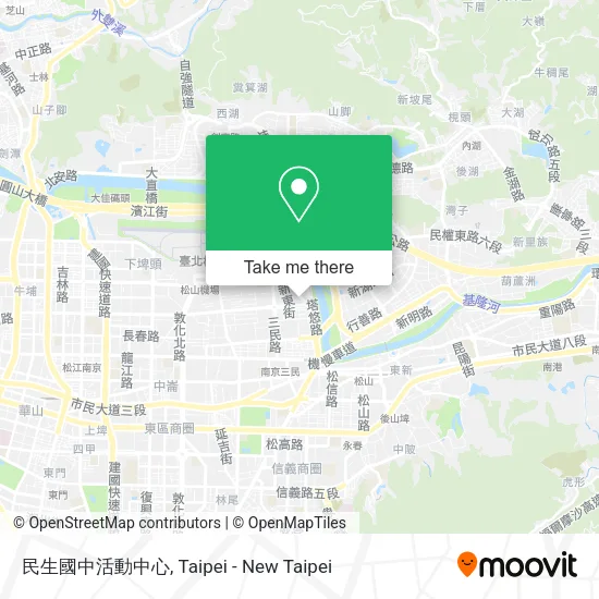 民生國中活動中心地圖