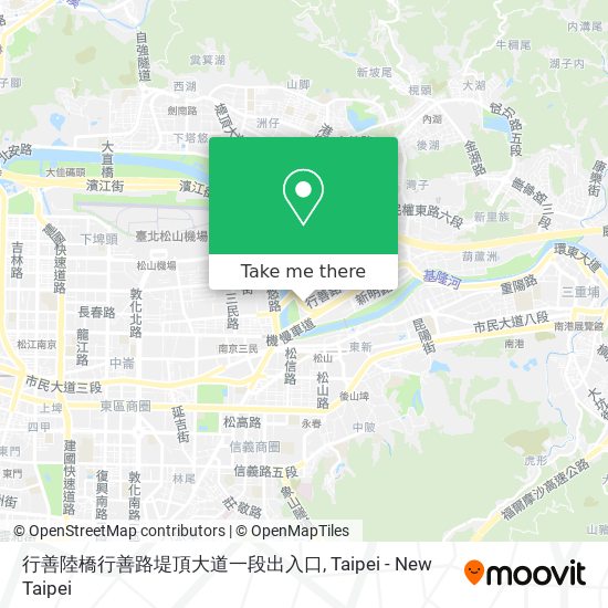 行善陸橋行善路堤頂大道一段出入口 map