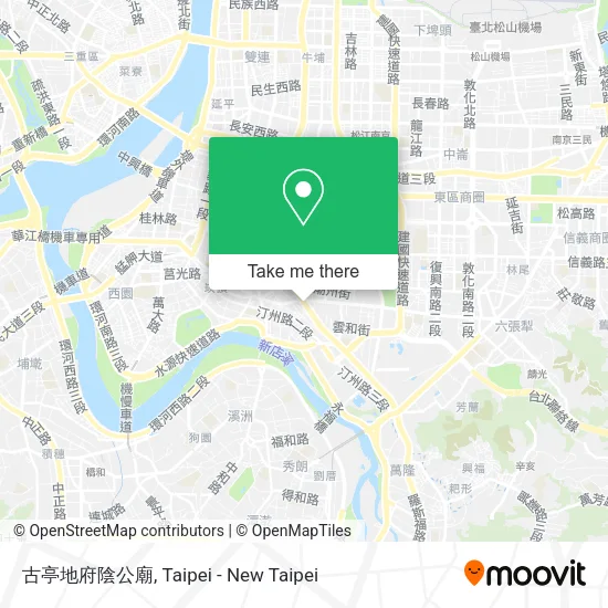 古亭地府陰公廟地圖