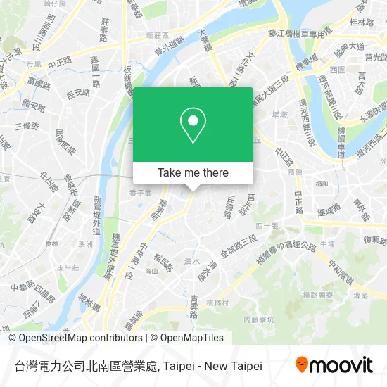 台灣電力公司北南區營業處地圖