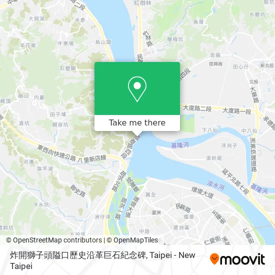 炸開獅子頭隘口歷史沿革巨石紀念碑 map