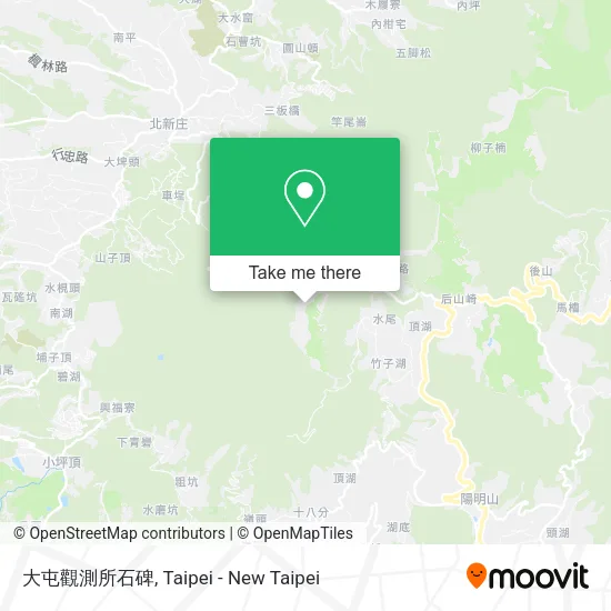 大屯觀測所石碑 map