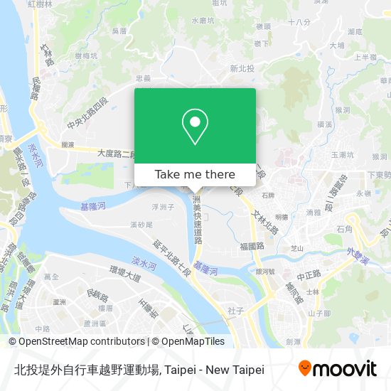 北投堤外自行車越野運動場 map