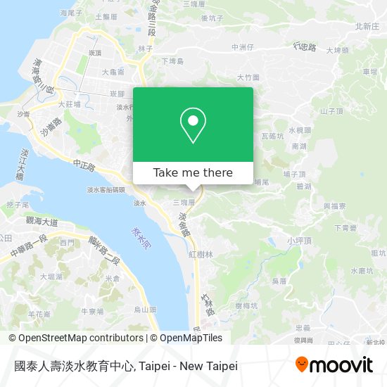國泰人壽淡水教育中心 map