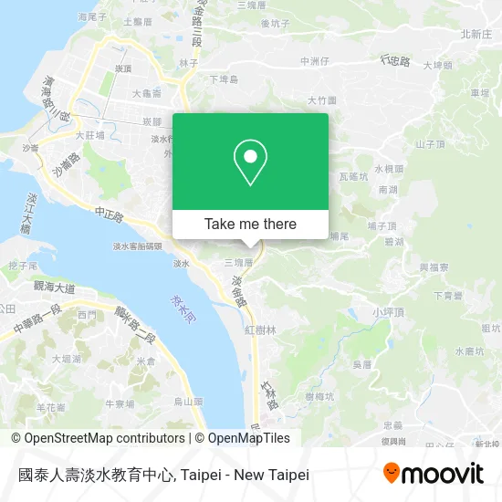 國泰人壽淡水教育中心地圖