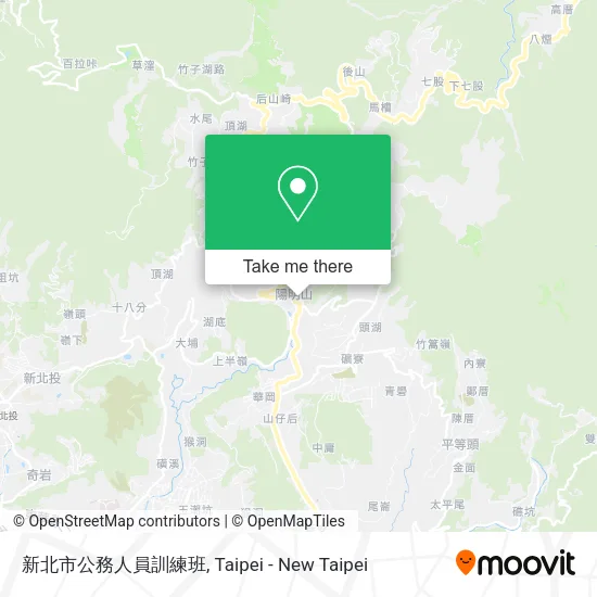 新北市公務人員訓練班地圖