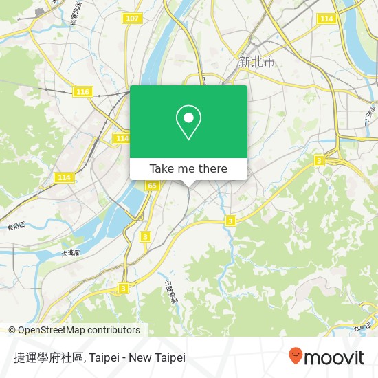 捷運學府社區 map