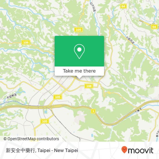 新安全中藥行 map