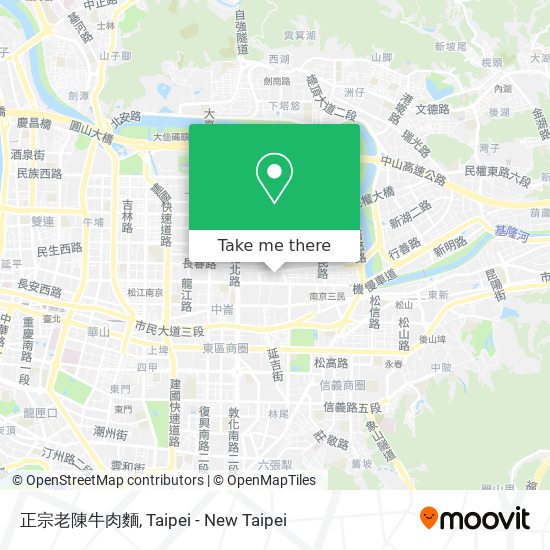 正宗老陳牛肉麵 map