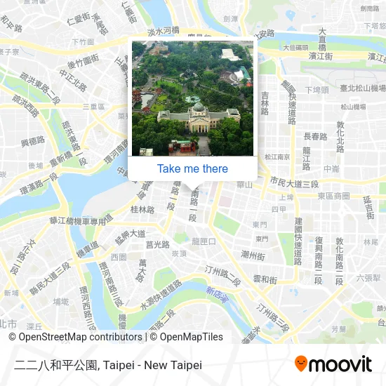 二二八和平公園地圖